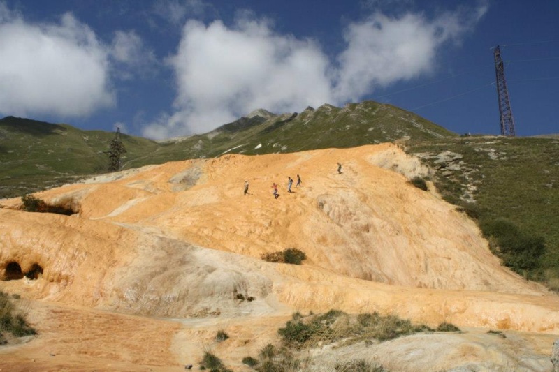 Jvari Pass's Travertines Natural Monument
